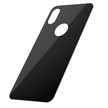 Защитное стекло для APPLE iPhone XS MAX, на заднюю сторону, цвет черный.