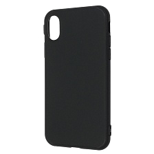 Чехол накладка GPS для APPLE iPhone X, iPhone XS, силикон, матовый, цвет черный.