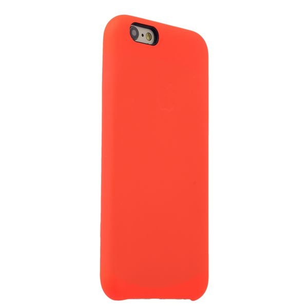 Чехол-накладка для APPLE iPhone 6/6S (4.7") силиконовая, цвет красный.