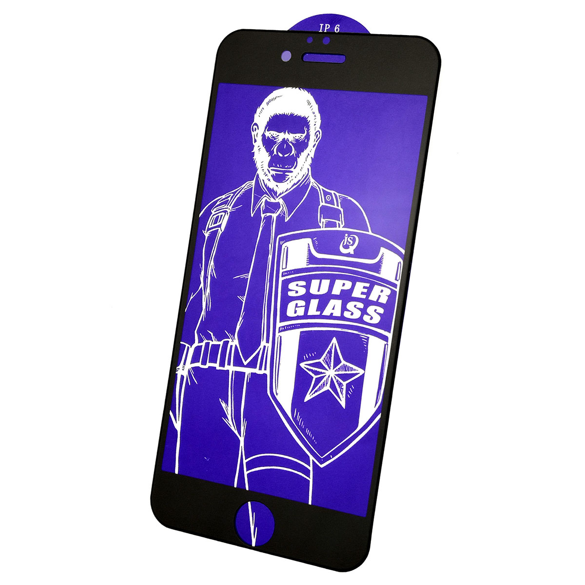 Защитное стекло 5D Super Glass OG для APPLE iPhone 6, iPhone 6S, цвет канта черный. Защитное стекло 5D Super Glass OG для APPLE iPhone 6, iPhone 6S, цвет канта черный.