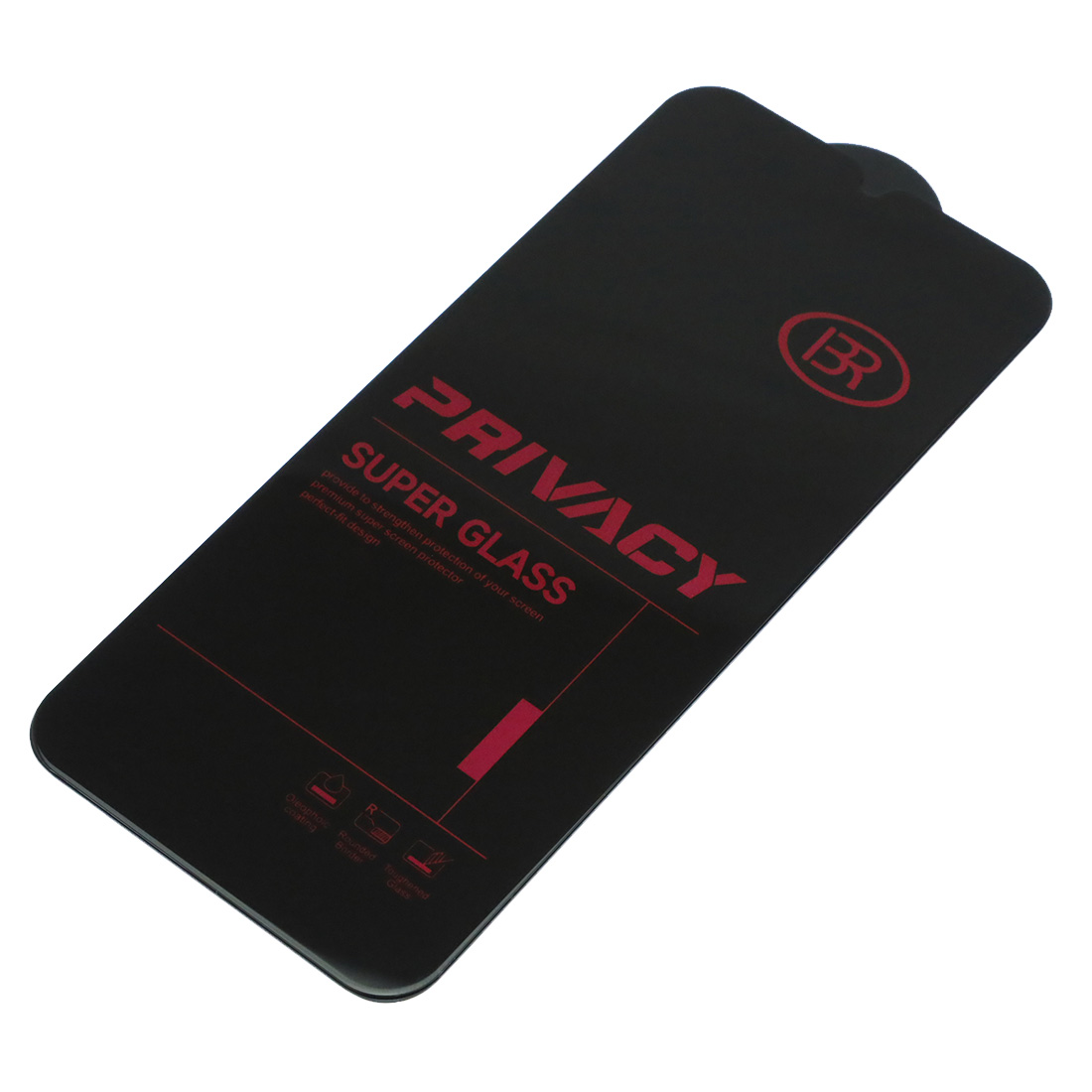 Защитное стекло Антишпион BRAUFFEN для XIAOMI Redmi 15C 4G, POCO C85, цвет окантовки черный