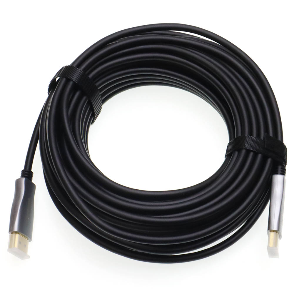 Активный оптический кабель HDMI - HDMI H276 4K UHD, HDTV 2.0, силикон, длина 15 метров, цвет черный