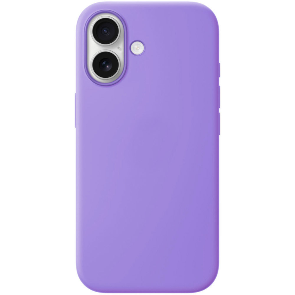 Чехол накладка Silicone Case для Apple iPhone 17, силикон, бархатная подложка, цвет сиреневый