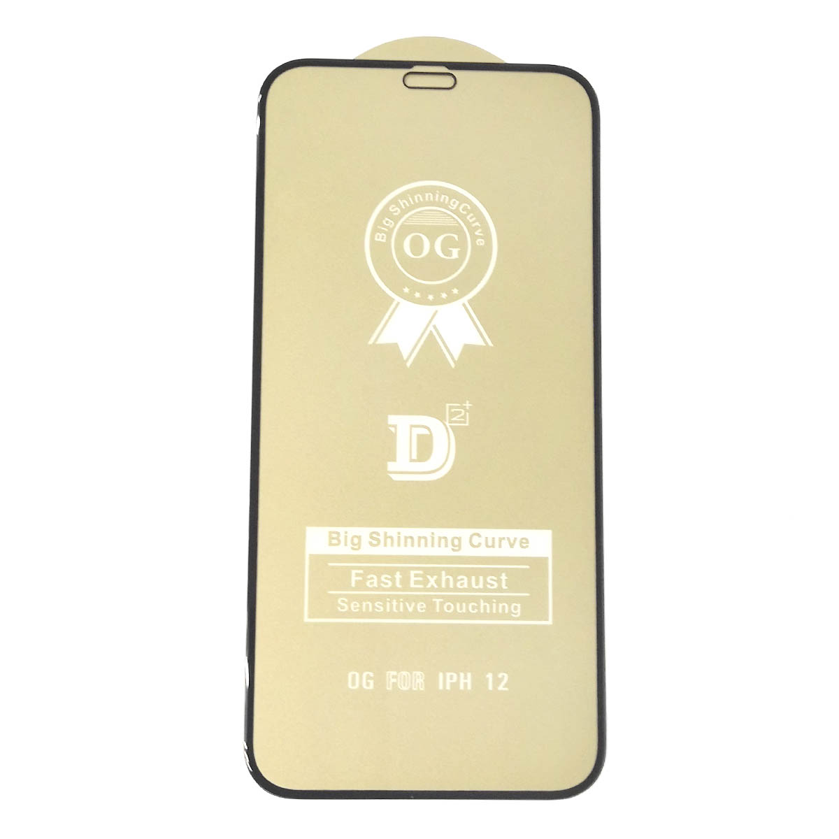 Защитное стекло D2+ PREMIUM для APPLE iPhone 12 mini (5.4"), цвет окантовки черный