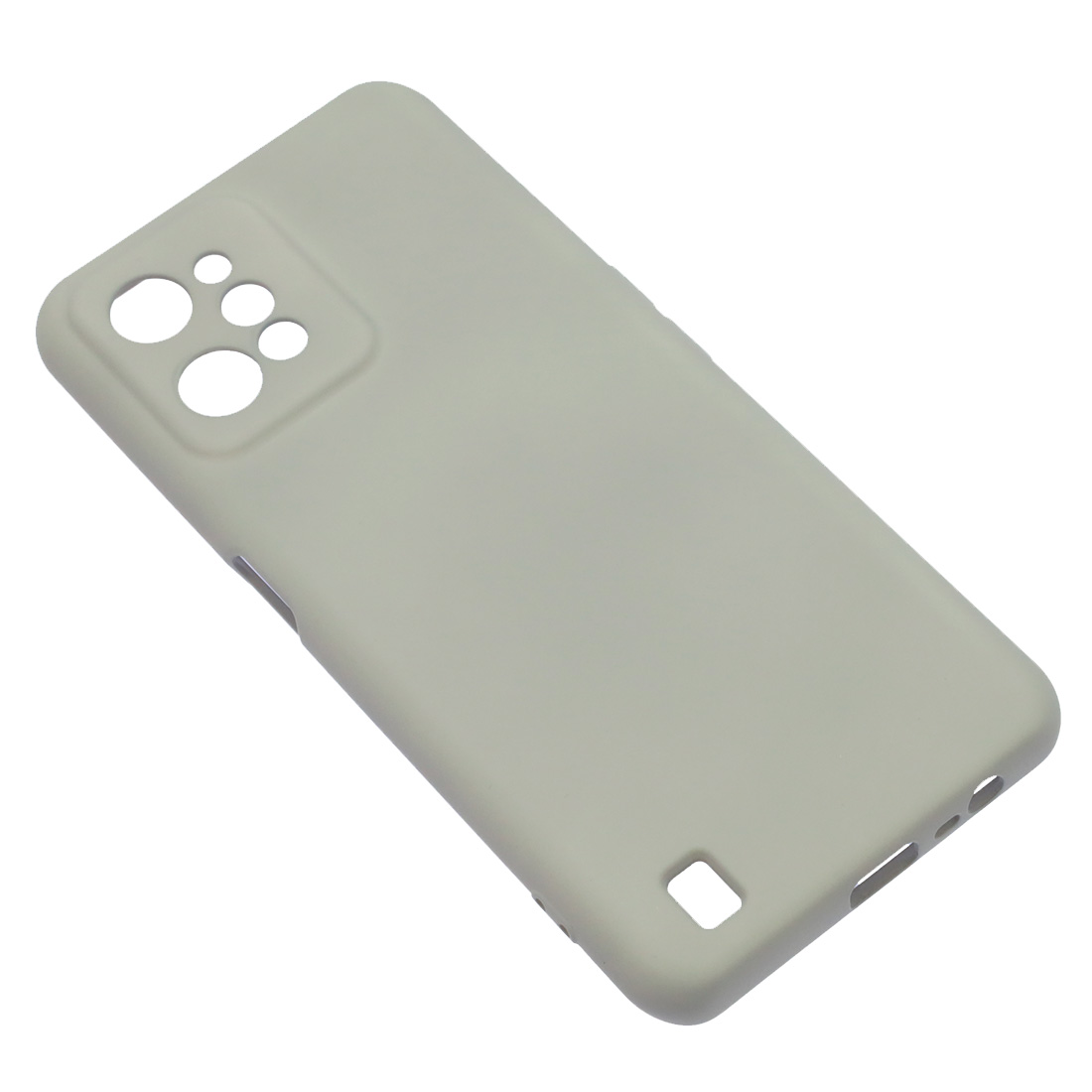 Чехол накладка Silicon Cover для Realme C31, силикон, бархат, цвет серый