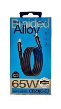 Кабель REMAX Alloy CB23(C-C) Type-C на Type-C, 65W, длина 1.2 метра, цвет черный