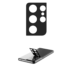 Защитное стекло для камеры SAMSUNG Galaxy S21 Ultra, цвет черный