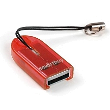 Картридер SMARTBUY SBR-710-R MicroSD, цвет красный