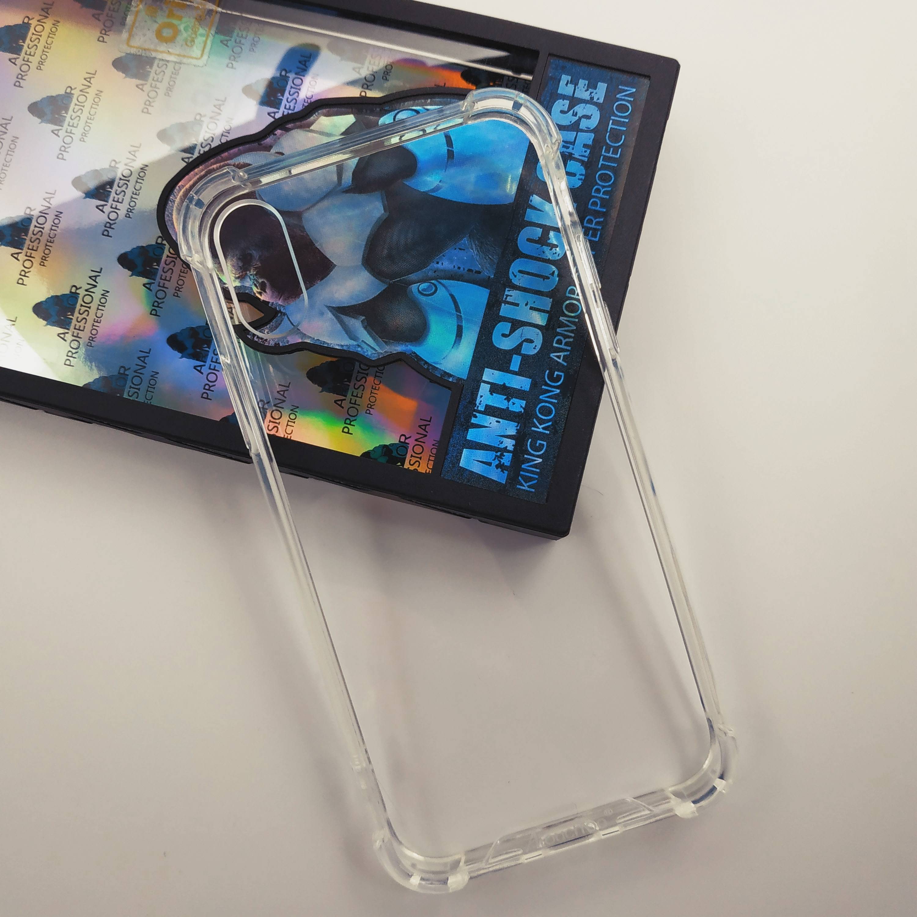 Чехол накладка King Kong для APPLE iPhone X, iPhone XS, силикон, цвет прозрачный.