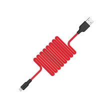 Кабель HOCO X21 Micro USB, 2A, длина 1 метр, цвет черно красный Кабель HOCO X21 Micro USB, 2A, длина 1 метр, цвет черно красный