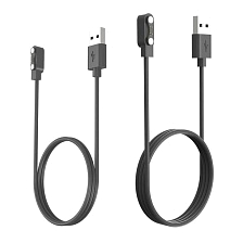 USB-зарядное устройство, магнитный кабель 2 pinдля смарт часов IMILAB W12 KW66, длина 60 см., цвет черный