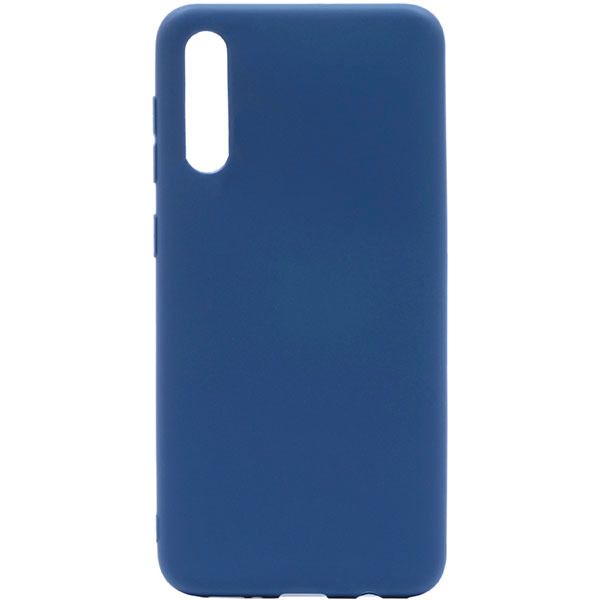 Чехол накладка Soft Touch для SAMSUNG Galaxy A50 (SM-A505), A30s (SM-A307), A50s (SM-A507), силикон, цвет синий.