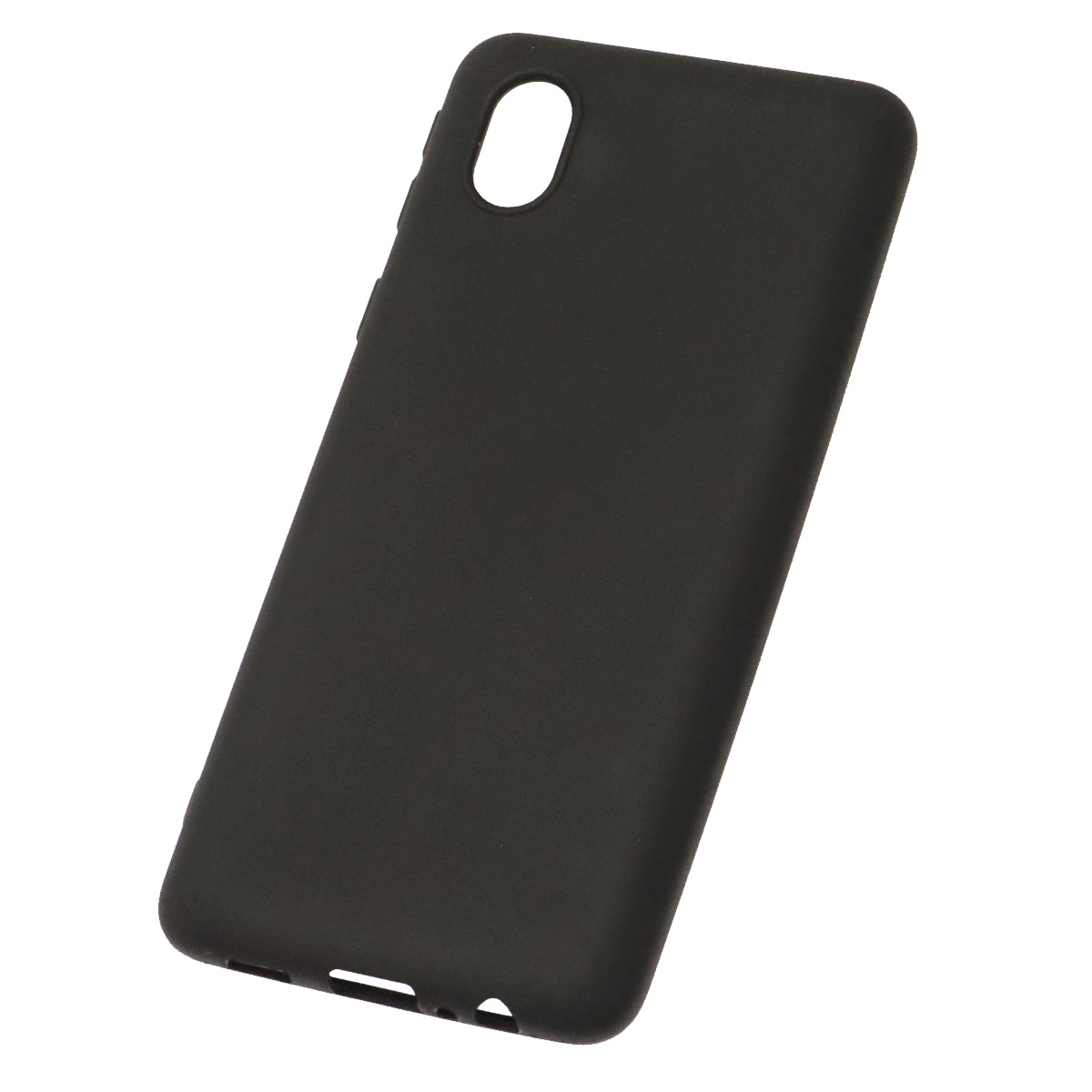 Чехол накладка Soft Touch для SAMSUNG Galaxy A01 Core (SM-A013), силикон, матовый, цвет черный