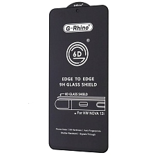 Защитное стекло 6D G-Rhino для HUAWEI nova 12i, nova 13i, цвет окантовки черный