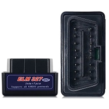 Автомобильный диагностический сканер ELM327 v1.5, OBD2, Bluetooth, цвет черный
