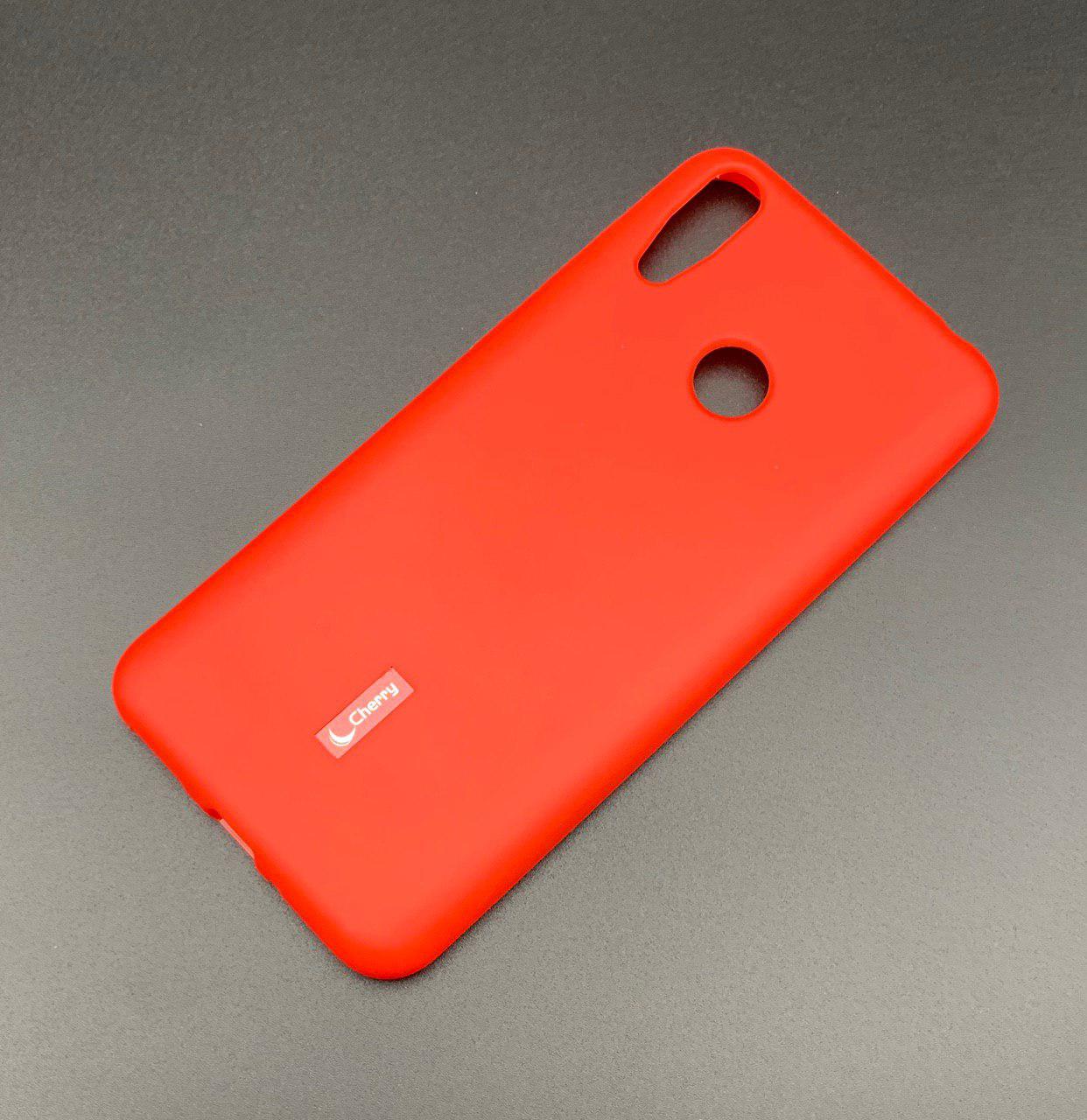 Чехол накладка Cherry для HUAWEI Honor 8C, силикон, цвет красный.