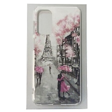 Чехол накладка для SAMSUNG Galaxy M52 (SM-M526), силикон, рисунок Париж