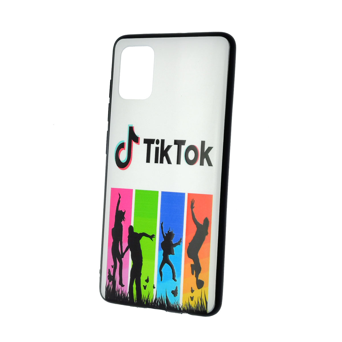 Чехол накладка для SAMSUNG Galaxy A51 (SM-A515), силикон, рисунок TikTok танцы.