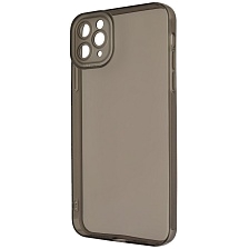 Чехол накладка CATEYES для APPLE iPhone 11 PRO MAX, защита камеры, силикон, цвет прозрачно черный