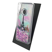 Чехол накладка TransFusion для HUAWEI Honor 20s, P30 Lite, Nova 4E, силикон, переливашка, рисунок Эйфелева башня