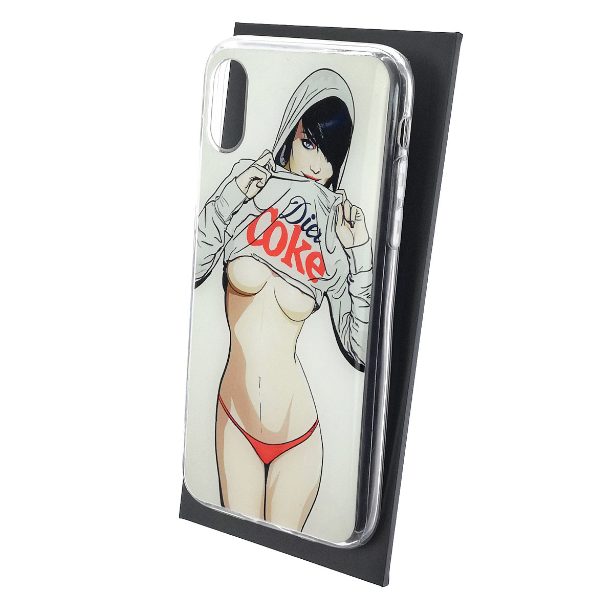 Чехол накладка для APPLE iPhone X, iPhone XS, силикон, глянцевый, рисунок Dier Coke