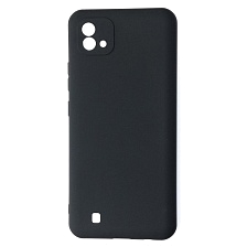 Чехол накладка SOFT TOUCH для Realme C20, силикон, матовый, цвет черный