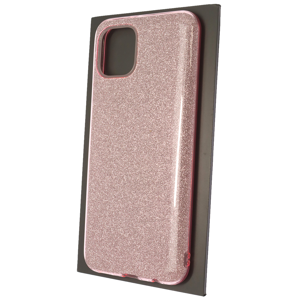 Чехол накладка SHINE для SAMSUNG Galaxy A03, силикон, блестки, цвет розовый