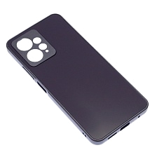 Чехол накладка для XIAOMI Redmi Note 12 4G, защита камеры, силикон, пластик, цвет темно фиолетовый