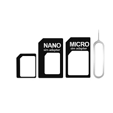 Переходник с NanoSIM на обычную SIM карту и MicroSIM карту