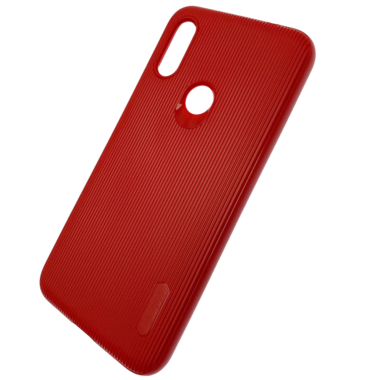 Чехол накладка Cherry для XIAOMI Redmi 7, силикон, полоски, цвет темно красный.