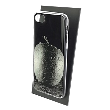 Чехол накладка для APPLE iPhone 6, iPhone 6G, iPhone 6S, силикон, глянцевый, рисунок Мокрое яблоко