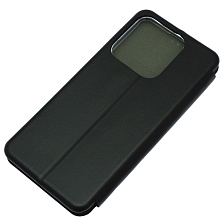 Чехол книжка STYLISH для Realme C61, C63, Note 60, Note 60X экокожа, визитница, цвет черный