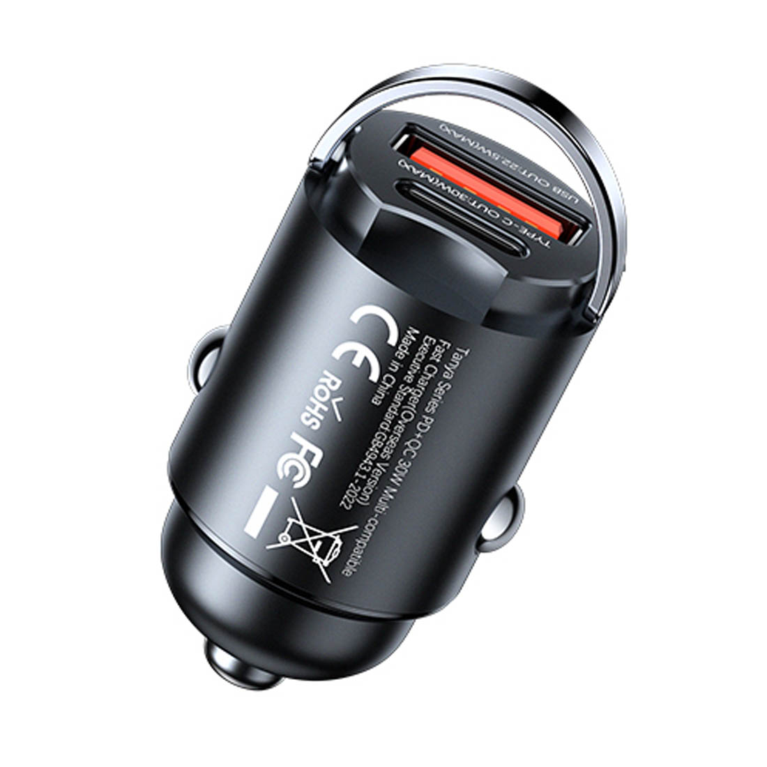 АЗУ (Автомобильное зарядное устройство) REMAX RCC359, 30W, 1 USB A, 1 USB Type C, PD, QC, цвет черный
