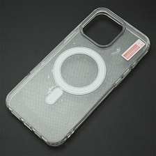Чехол накладка Magnetic с поддержкой MagSafe для APPLE iPhone 16 Pro Max, силикон, цвет прозрачный Чехол накладка Magnetic с поддержкой MagSafe для APPLE iPhone 16 Pro Max, силикон, цвет прозрачный