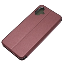 Чехол книжка STYLISH для SAMSUNG Galaxy A06 4G, экокожа, визитница, цвет бордовый
