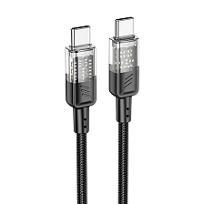 Кабель HOCO U129 Spirit USB Type C на USB Type C, 60W, длина 1.2 метра, цвет черный