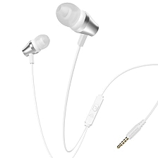 Гарнитура (наушники с микрофоном) проводная, BOROFONE BM38 Bright sound, цвет белый | Последняя цена