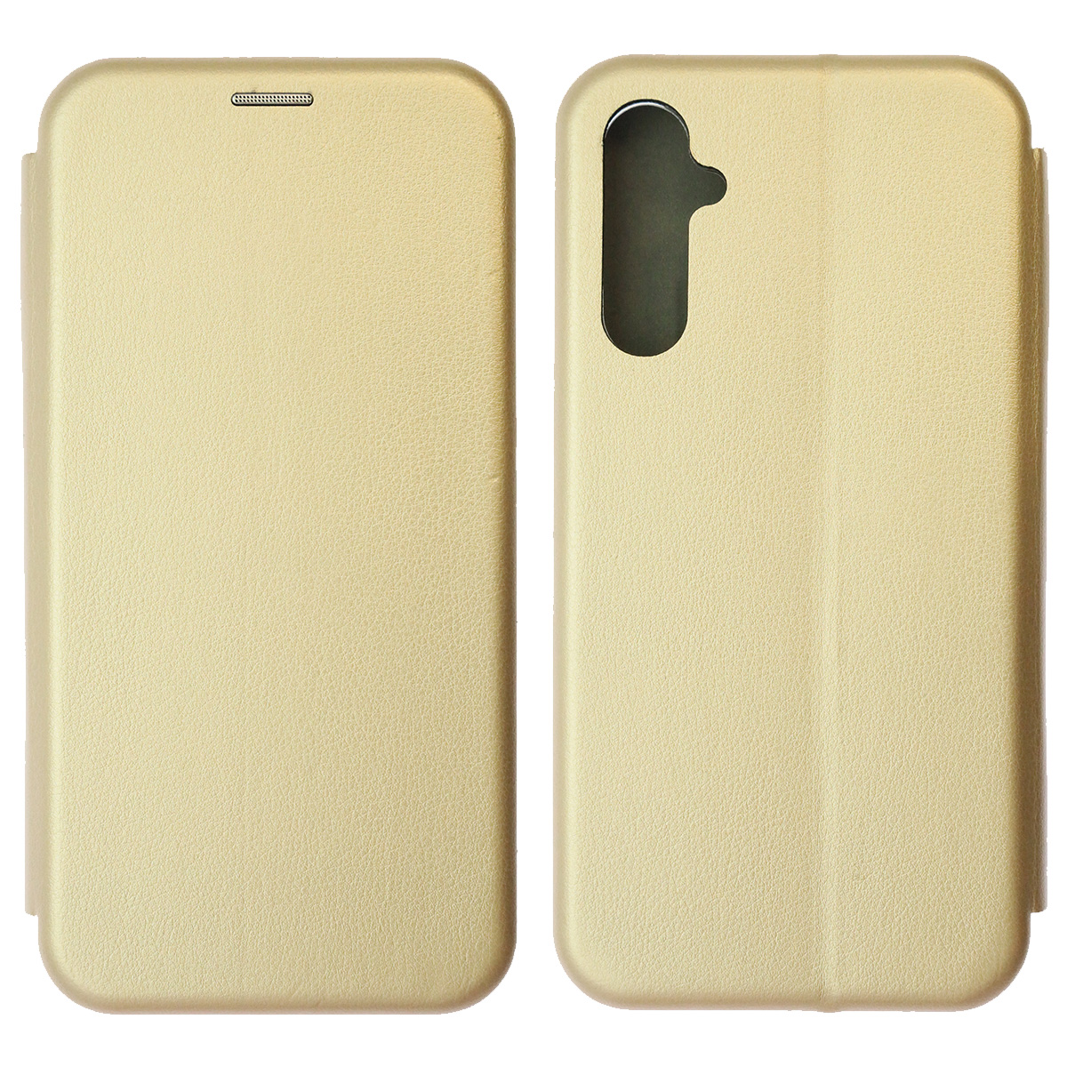 Чехол книжка STYLISH для SAMSUNG Galaxy A34 5G, экокожа, визитница, цвет золотистый