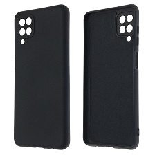 Чехол накладка NANO для SAMSUNG Galaxy A12 (SM-A125), M12 (SM-M127F), силикон, бархат, цвет черный