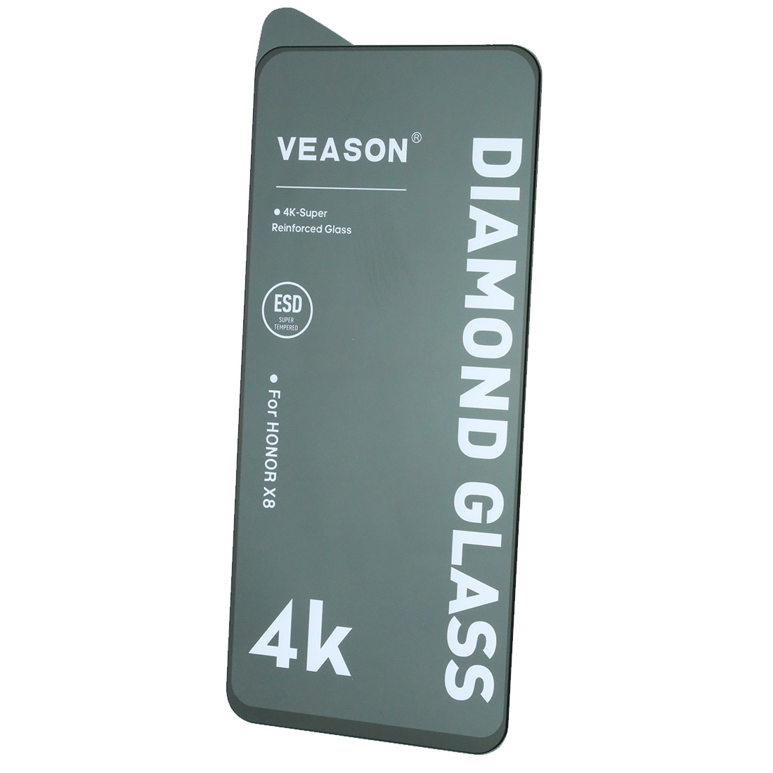Защитное стекло VEASON Diamond Glass для HUAWEI Honor X8, X8a, Honor 90 Lite, цвет окантовки черный
