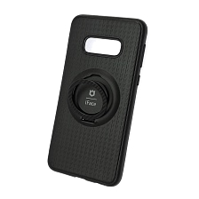 Чехол накладка iFace для SAMSUNG Galaxy S10e (SM-G970), силикон, кольцо держатель, цвет черный. Чехол накладка iFace для SAMSUNG Galaxy S10e (SM-G970), силикон, кольцо держатель, цвет черный.
