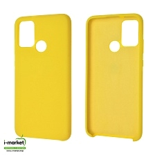 Чехол накладка Silicon Cover для HUAWEI Honor 9A (MOA-LX9N), силикон, бархат, цвет желтый