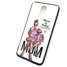 Чехол накладка для XIAOMI Redmi 8, силикон, рисунок Mama of Drama.