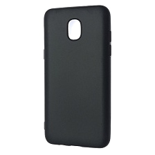 Чехол накладка для SAMSUNG Galaxy J3 2018, силикон, матовый, цвет черный.