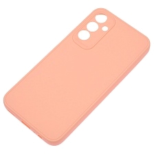 Чехол накладка для SAMSUNG Galaxy A15, защита камеры, силикон, матовый, цвет персиковый