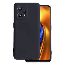 Чехол накладка для Realme 9 Pro Plus, защита камеры, силикон, цвет черный