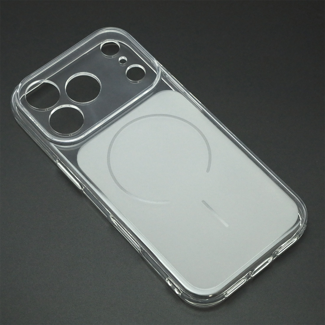 Чехол накладка EMILY для APPLE iPhone 17 Pro, защита камеры, силикон, цвет прозрачно белый