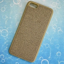 Чехол накладка для HUAWEI HONOR 7A, Y5 2018, Y5 PRIME, силикон, ткань, цвет золотистый.