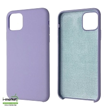 Чехол накладка Silicon Case для APPLE iPhone 11 Pro MAX, силикон, бархат, цвет сиреневый