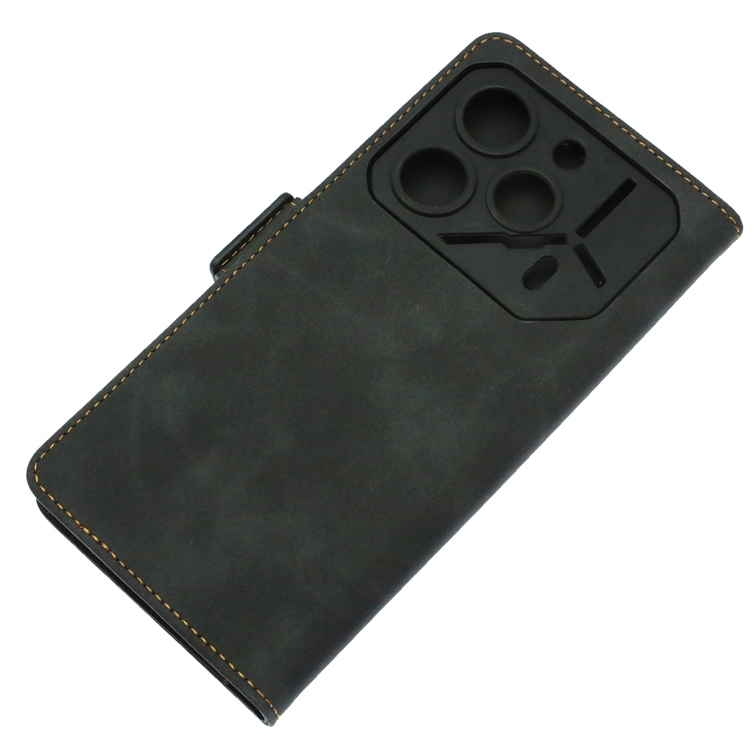 Чехол книжка NICE для TECNO Pova 6, TECNO Pova 6 Pro 5G, защита камеры, экокожа, визитница, цвет черный